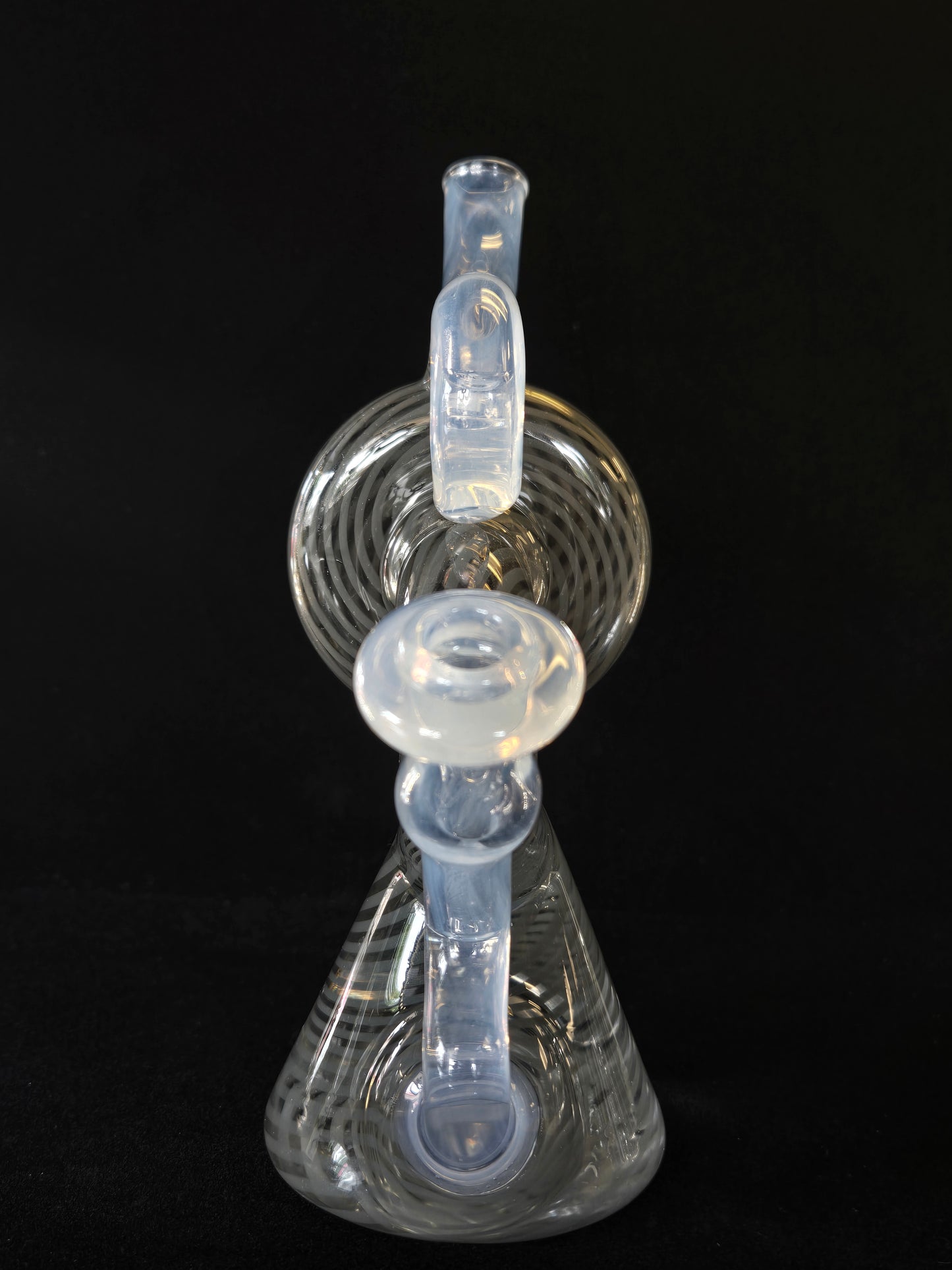 Custom Gray & Ghost Swirl Power Pump with Opal - Dabber Jones