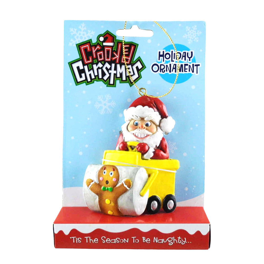 Roller Santa Ornament