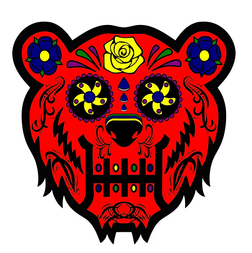 Bear Quartz x Mood Mats Bear Candy Red Mat
