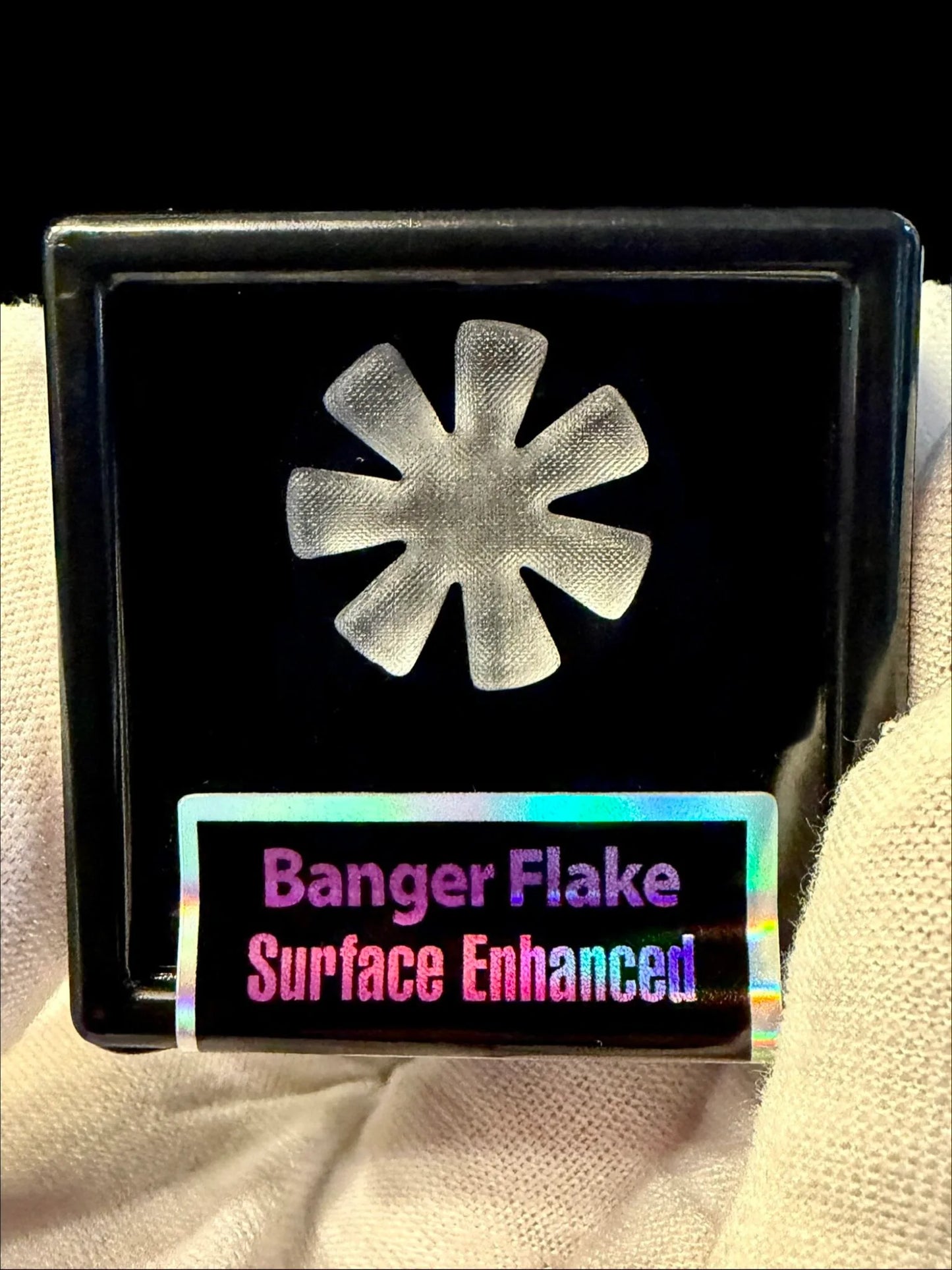 18mm Banger Surface Enhanced Quartz Flakes™ by Black Market Glass x Highly Educated