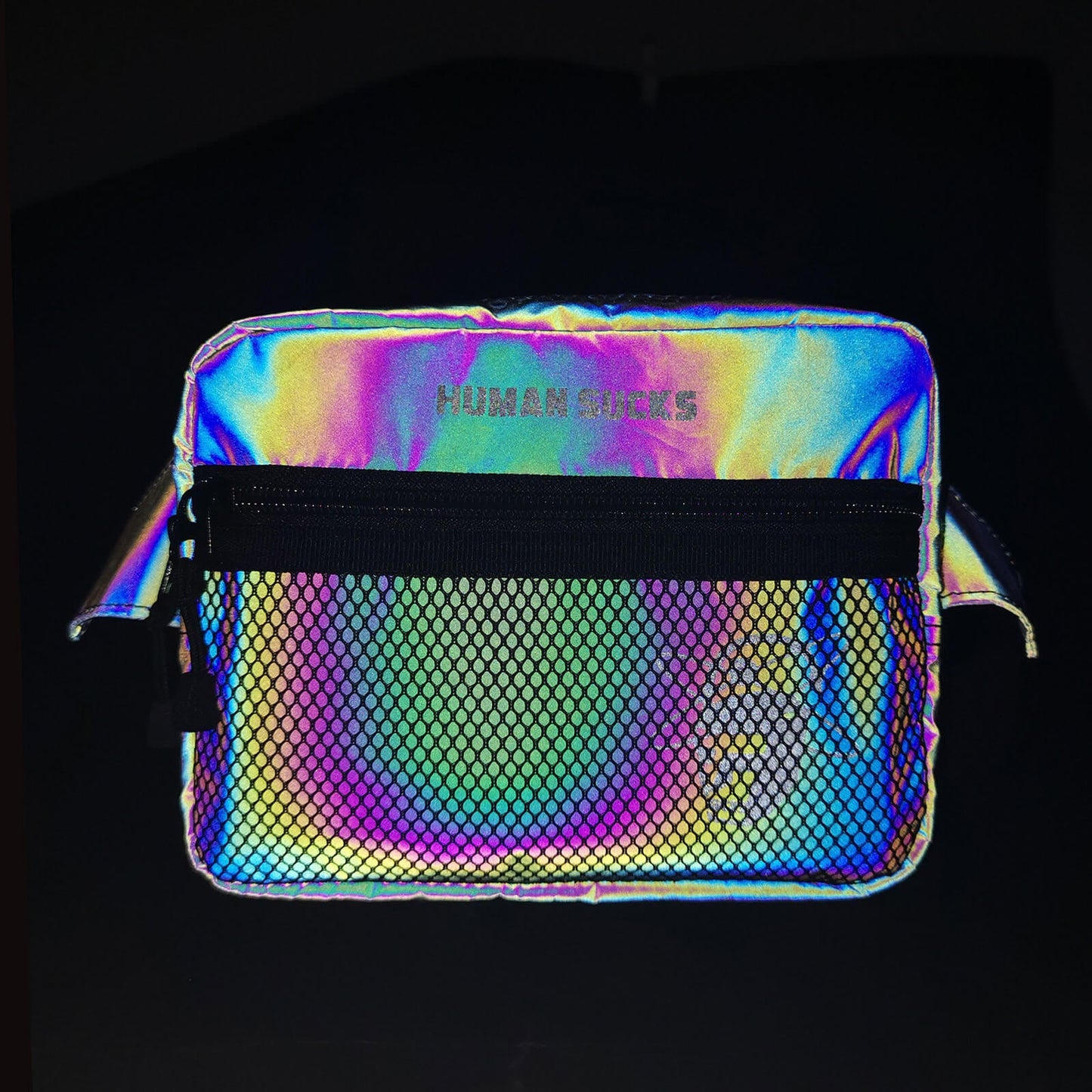 HUMAN SUCKS Reflect Fanny Pack