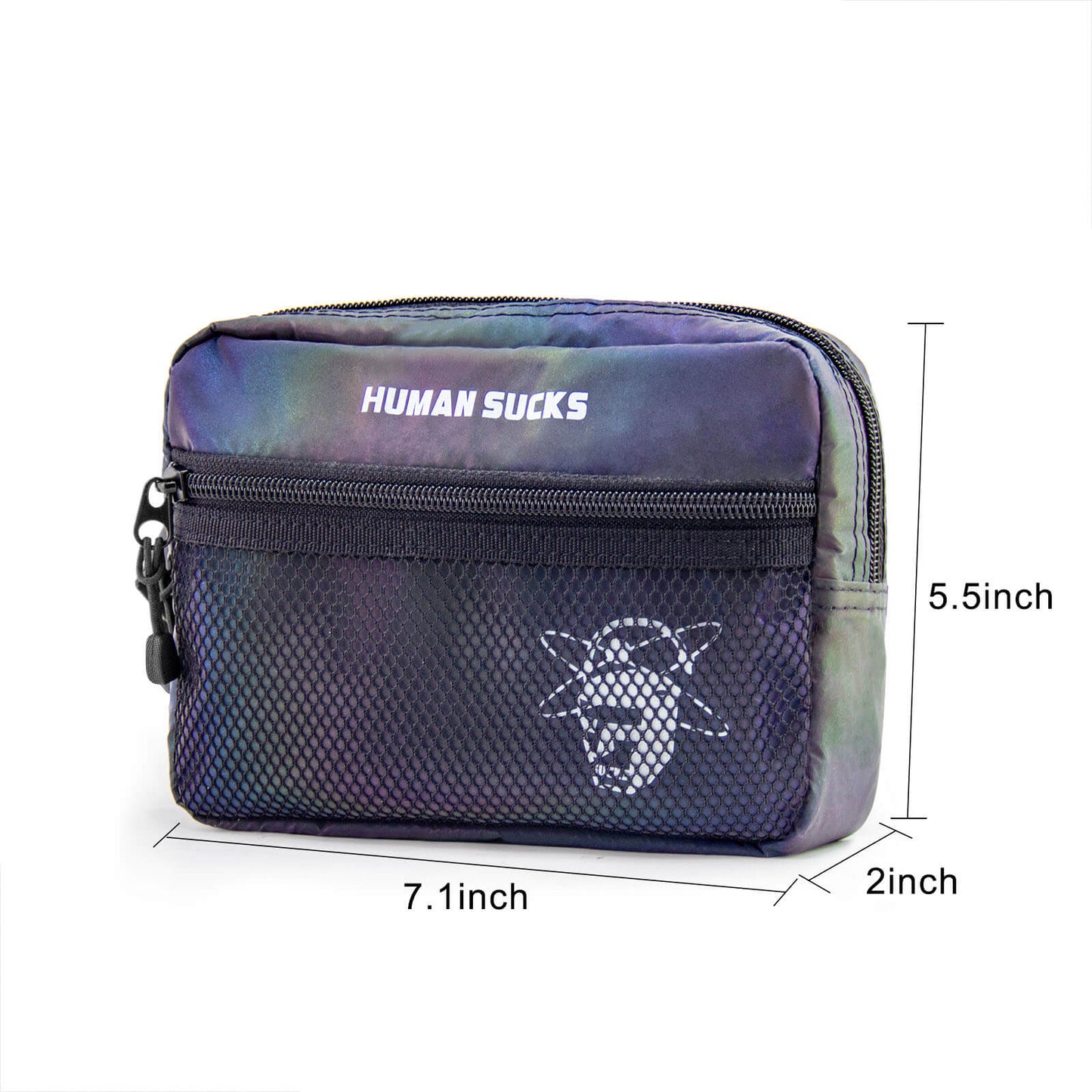 HUMAN SUCKS Reflect Fanny Pack
