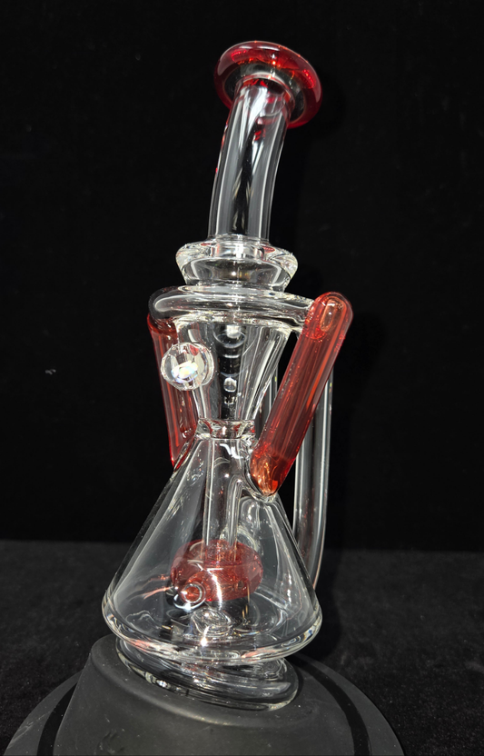 Superior ECO Dualcycler Puffco Peak Attachment by Iridescent Glass