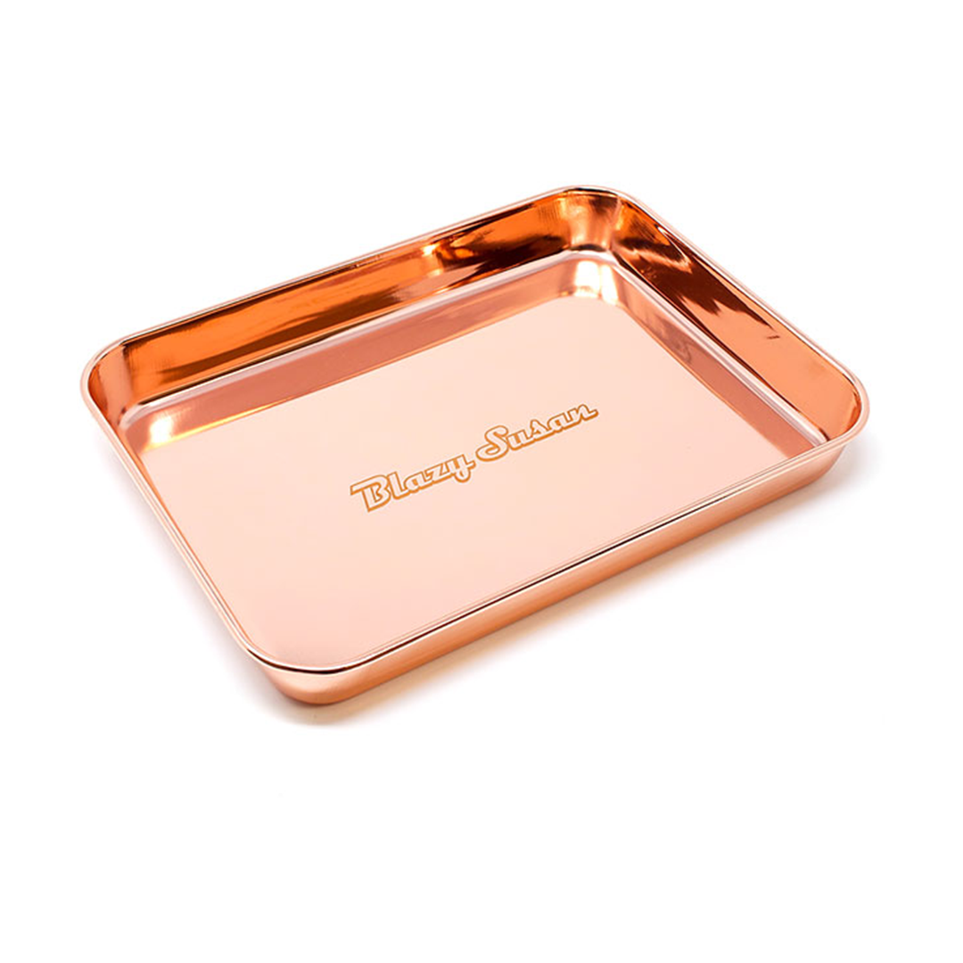Blazy Susan Rolling Trays - Stainless Steel