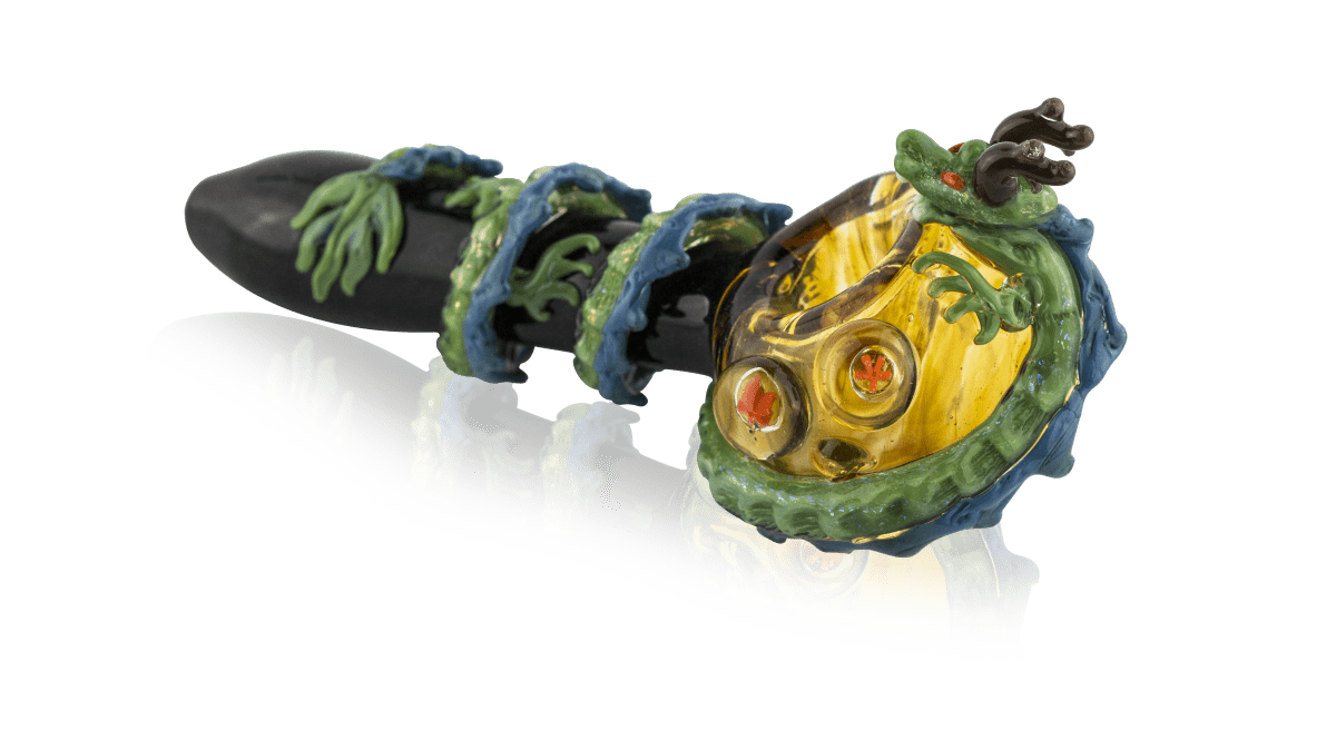Empire Glassworks Dragon Sphere Large Spoon Pipe