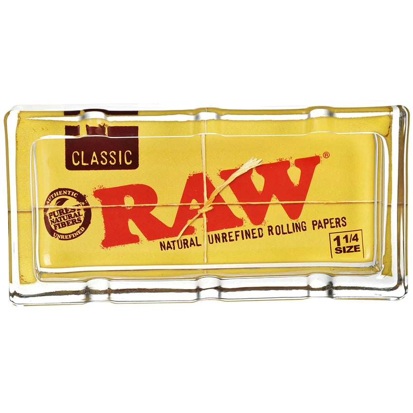 RAW Classic Pack Glass Ashtray | 6"x3"