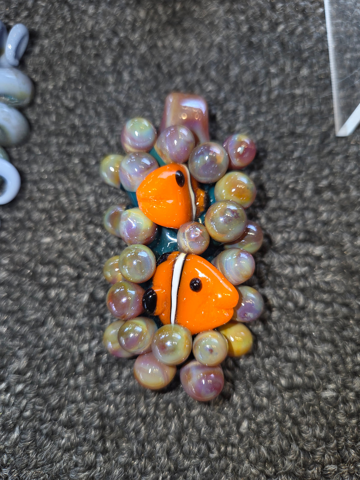 Berning Glass Sea Creature Pendants