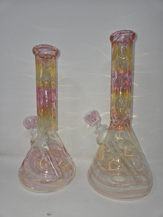 9" 32x4 Fully Gold/Silver Fumed Beakers