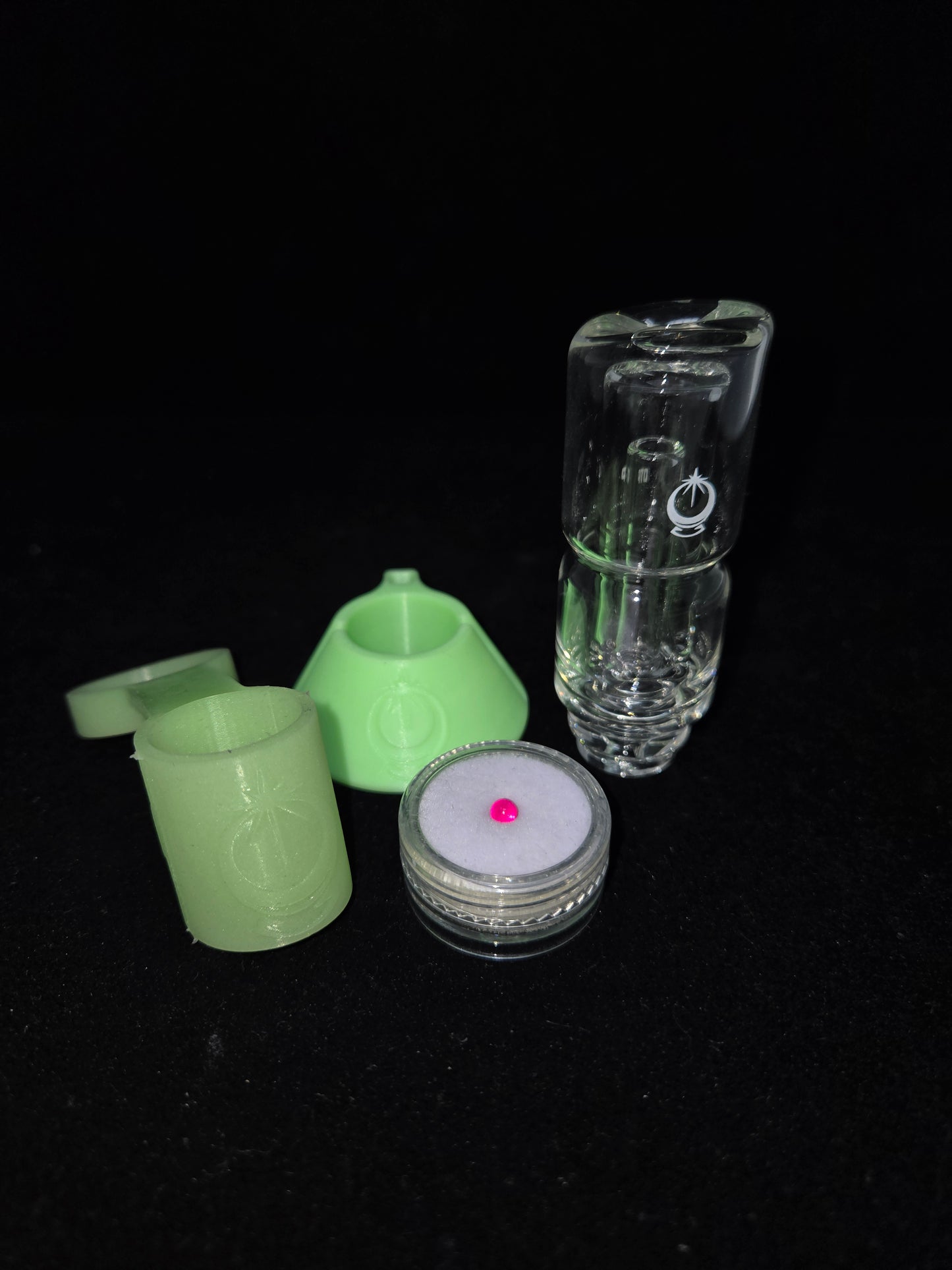 OTP Pivot Bubbler Clear Branded Zooka w/ tether+stand combo