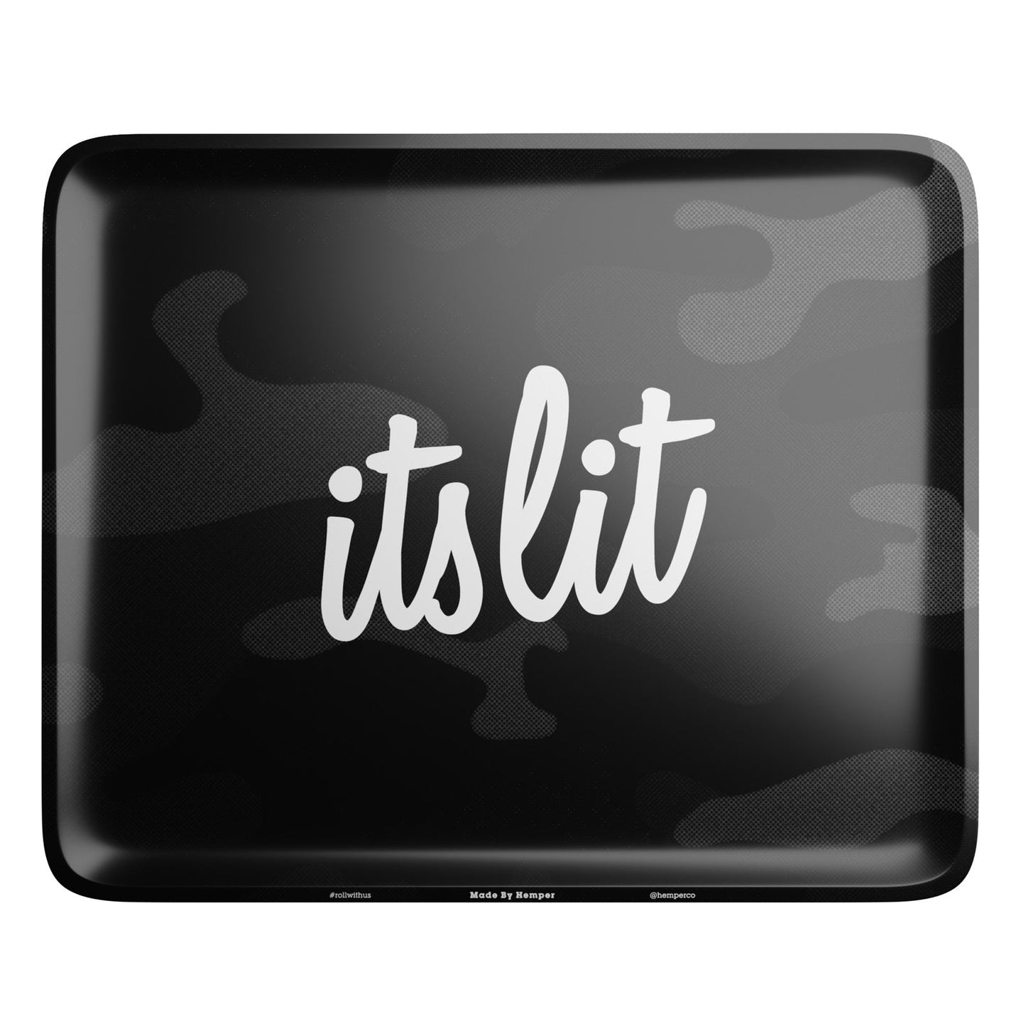 HEMPER - It's Lit Black Camouflage Rolling Tray