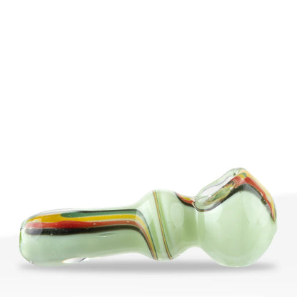 3.5" Milky Rasta Swirl Hand Pipe