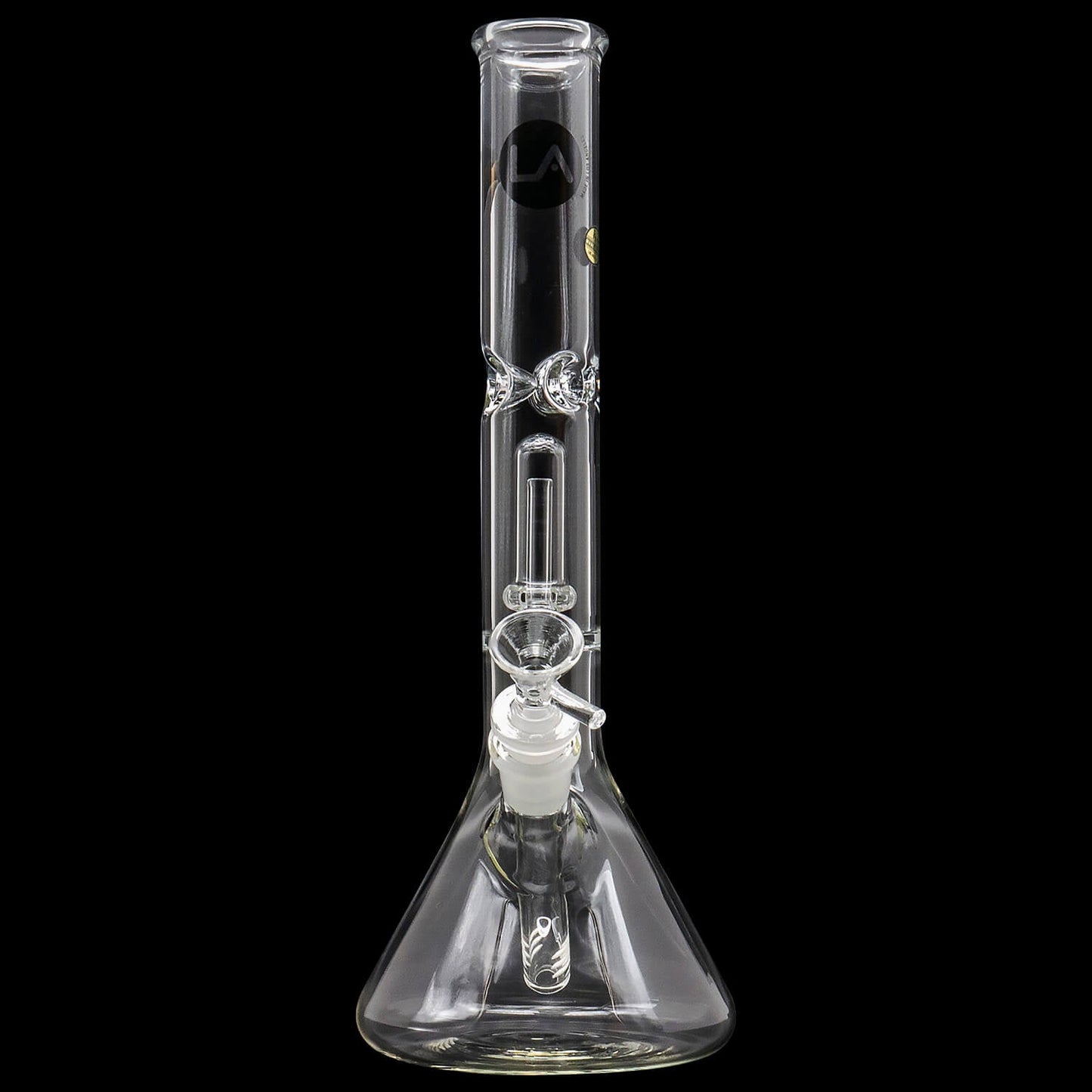 "Champ" Single or Double Showerhead Perc Beaker Bong