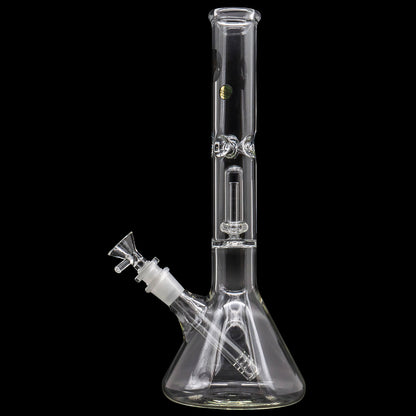"Champ" Single or Double Showerhead Perc Beaker Bong