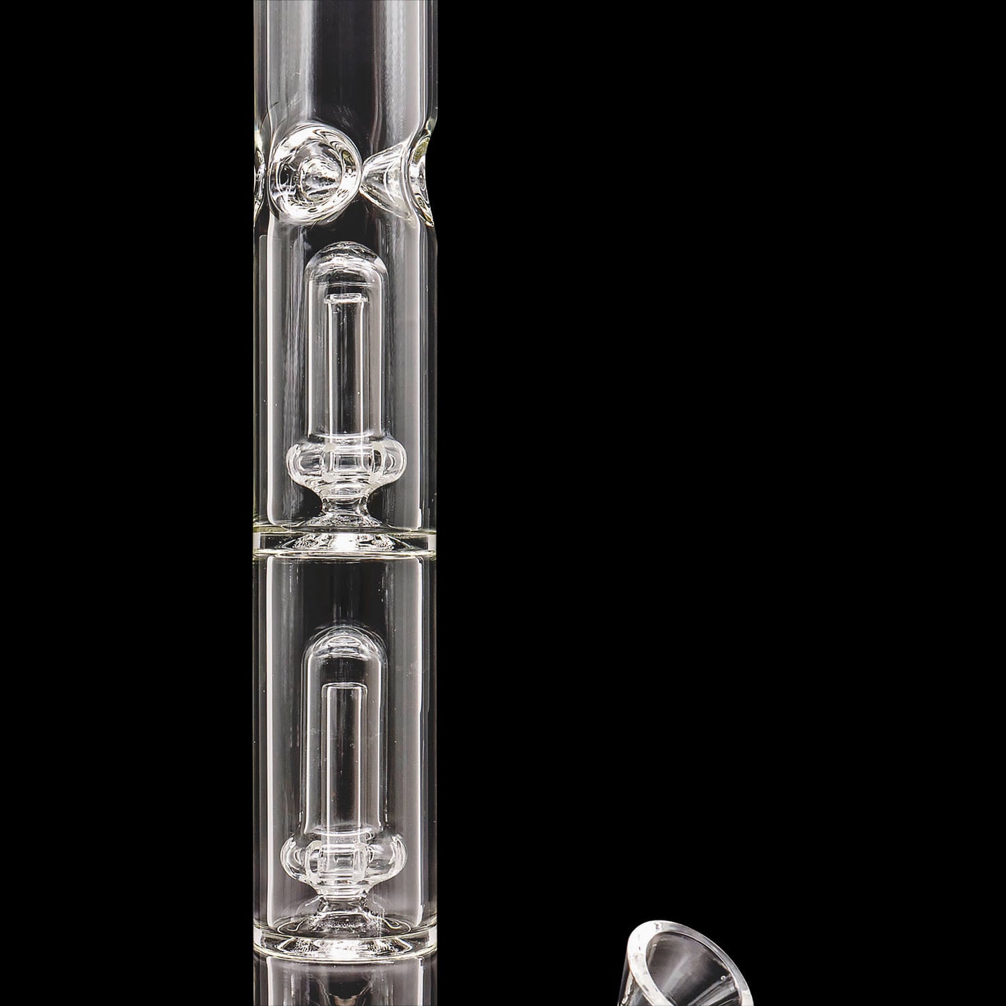 "Champ" Single or Double Showerhead Perc Beaker Bong