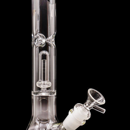 "Champ" Single or Double Showerhead Perc Beaker Bong