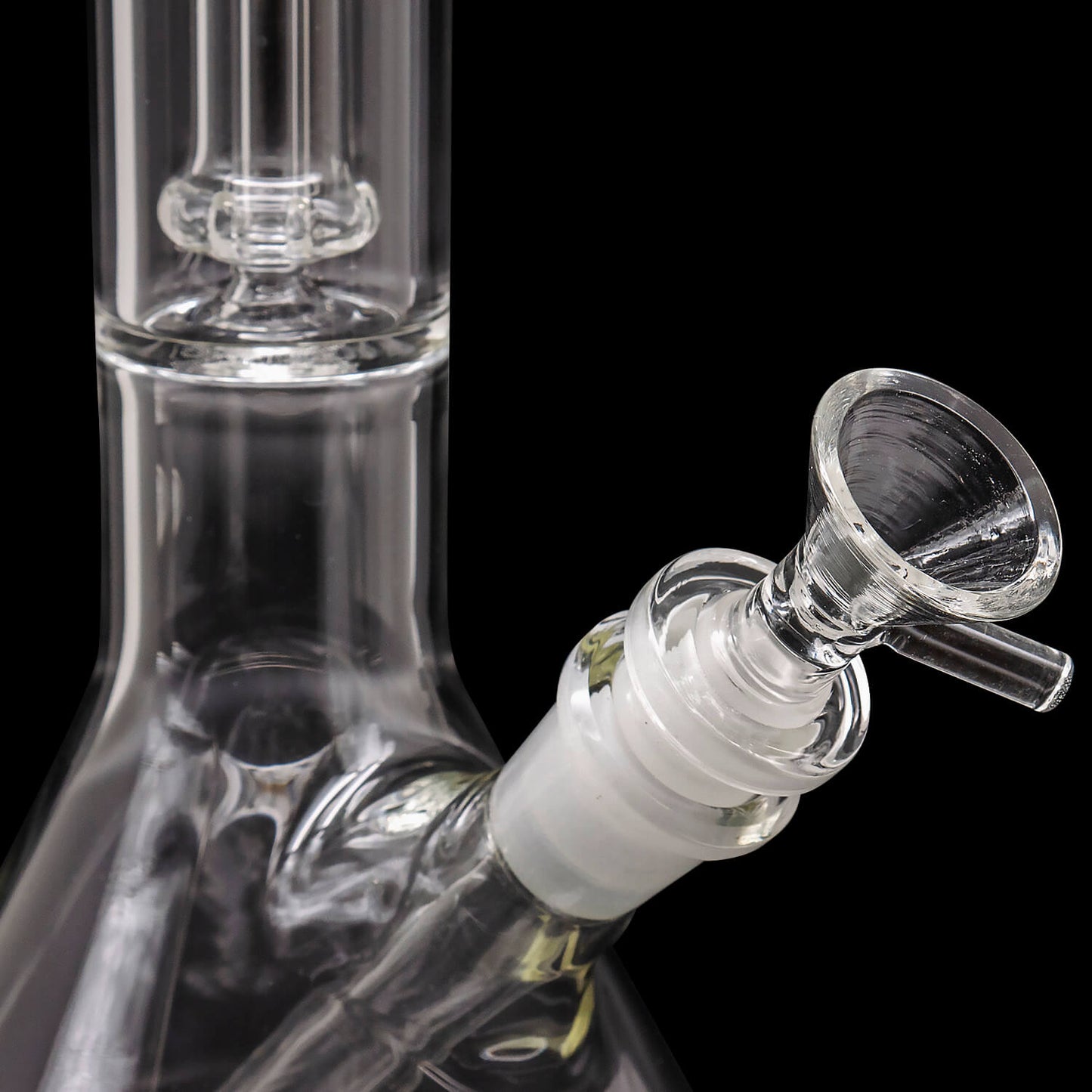 "Champ" Single or Double Showerhead Perc Beaker Bong