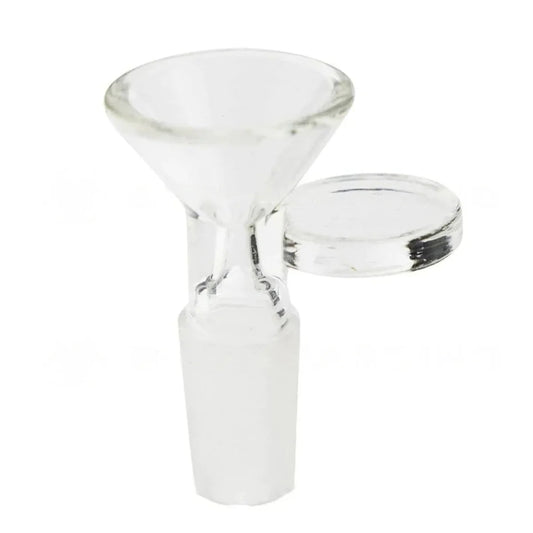 14mm Clear Bowl w Flat Handle