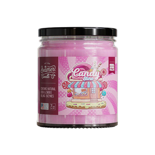 Odor & Smoke Killer Glass Jar Candle | Candy Store | 7oz