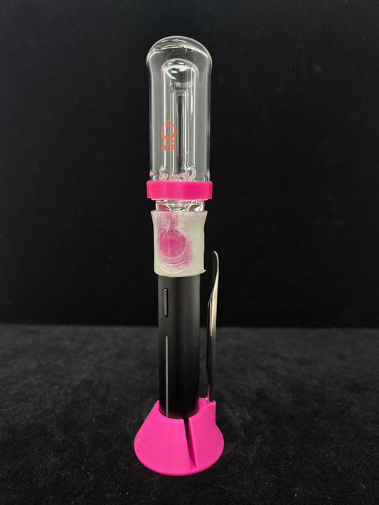 OTP Pivot Bubbler Zooka (branded) w/ tether+stand combo in Pink