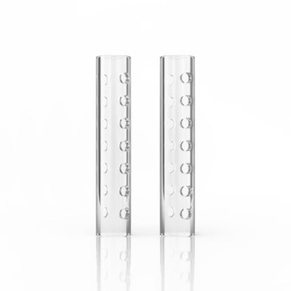 HOLLOW QUARTZ PILLARS WITH HOLES (2PK)