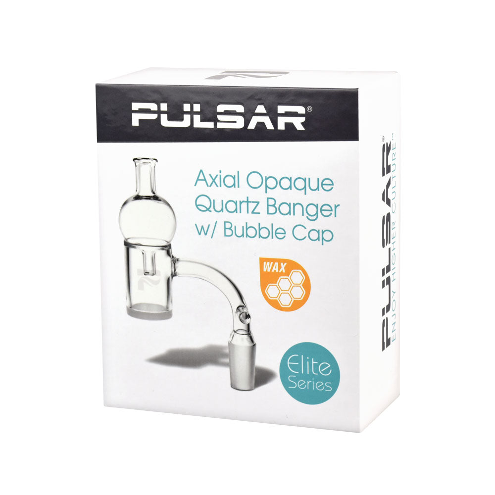 Axial Opaque Quartz Banger w/ Bubble Carb Cap