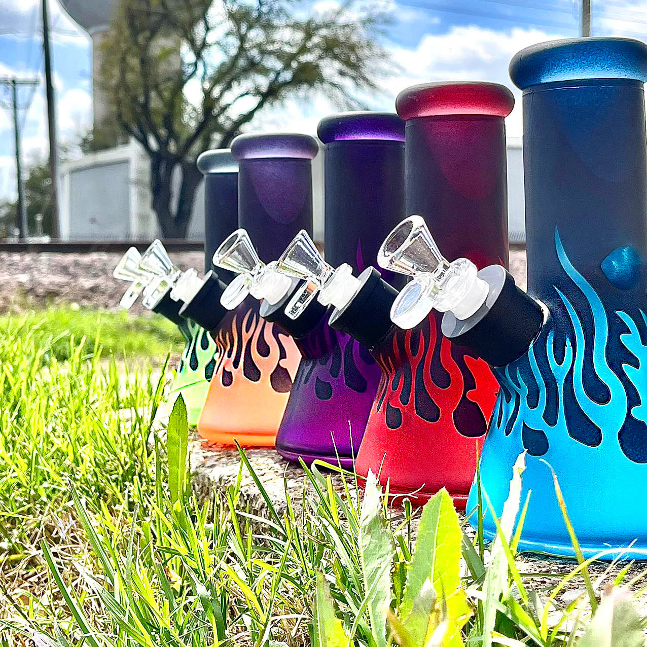 8" Fire Style Beakers