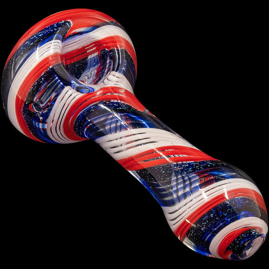 Stars and Stripes Independence Glass Spoon Pipe