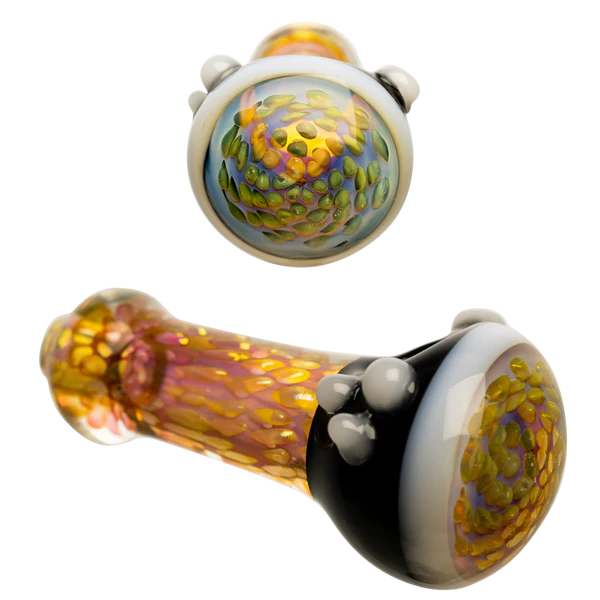 5" Gold Fume Honeycomb Spoon