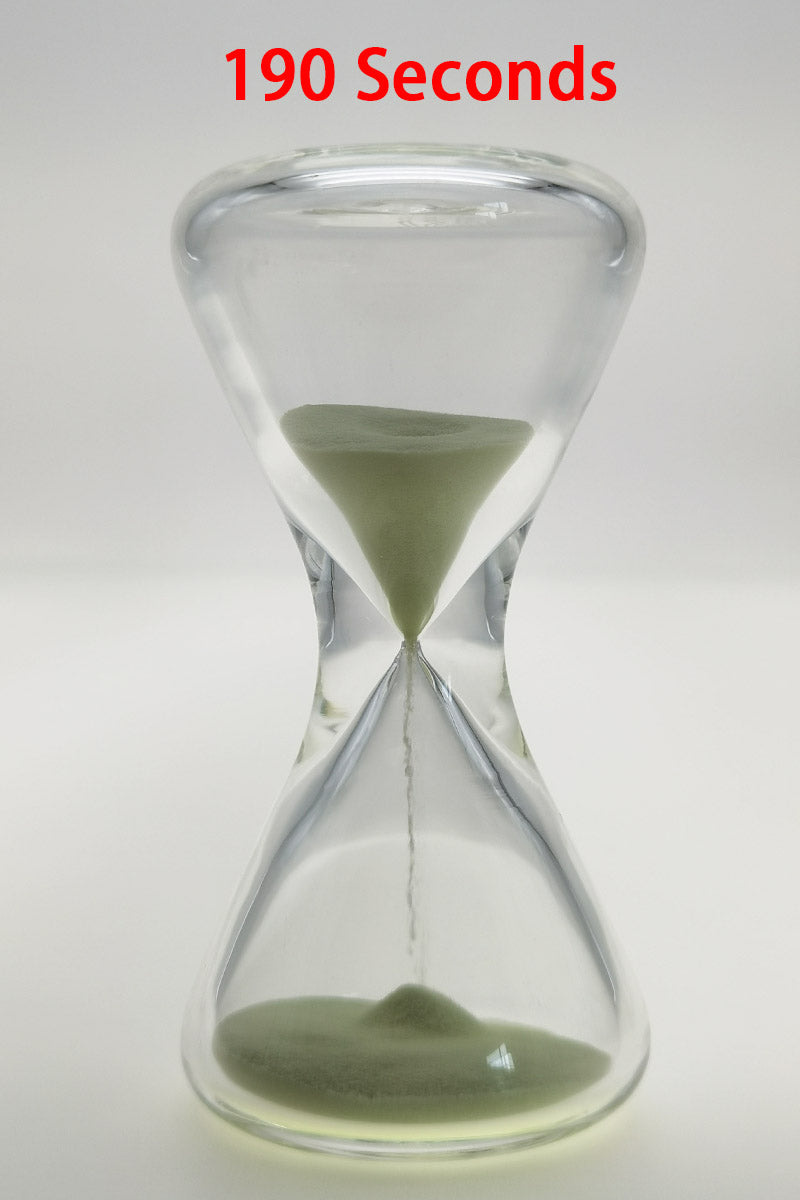 TAG - 3.5" Hour Glass with Glow in the Dark Sand