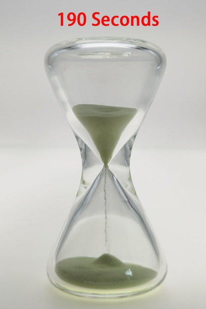 TAG - 3.5" Hour Glass with Glow in the Dark Sand