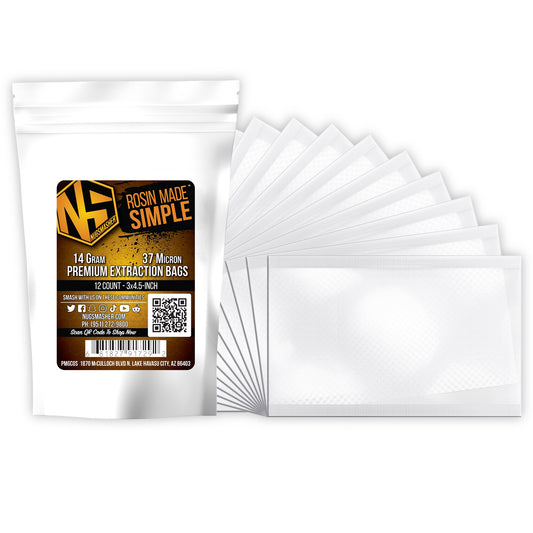 NugSmasher Extraction Bags-14 Gram  90 Micron(dry)