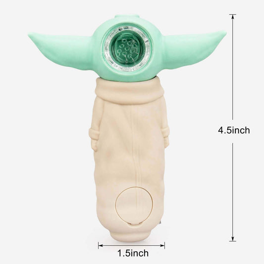 Baby Yoda Portable Silicone Hand Pipe