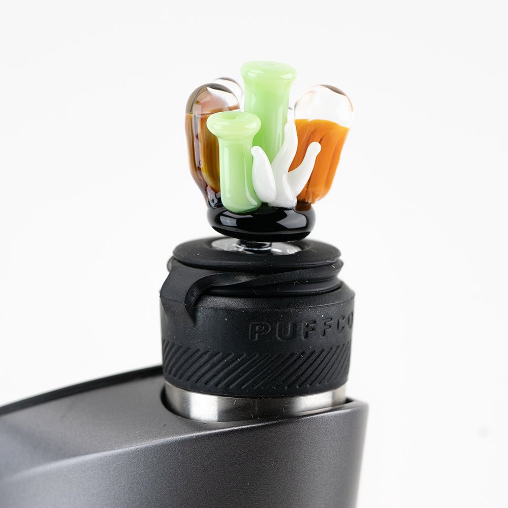 Empire Glassworks Coral Reef Puffco Oculus Glass Carb Cap