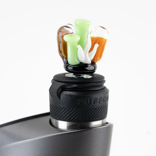 Empire Glassworks Coral Reef Puffco Oculus Glass Carb Cap
