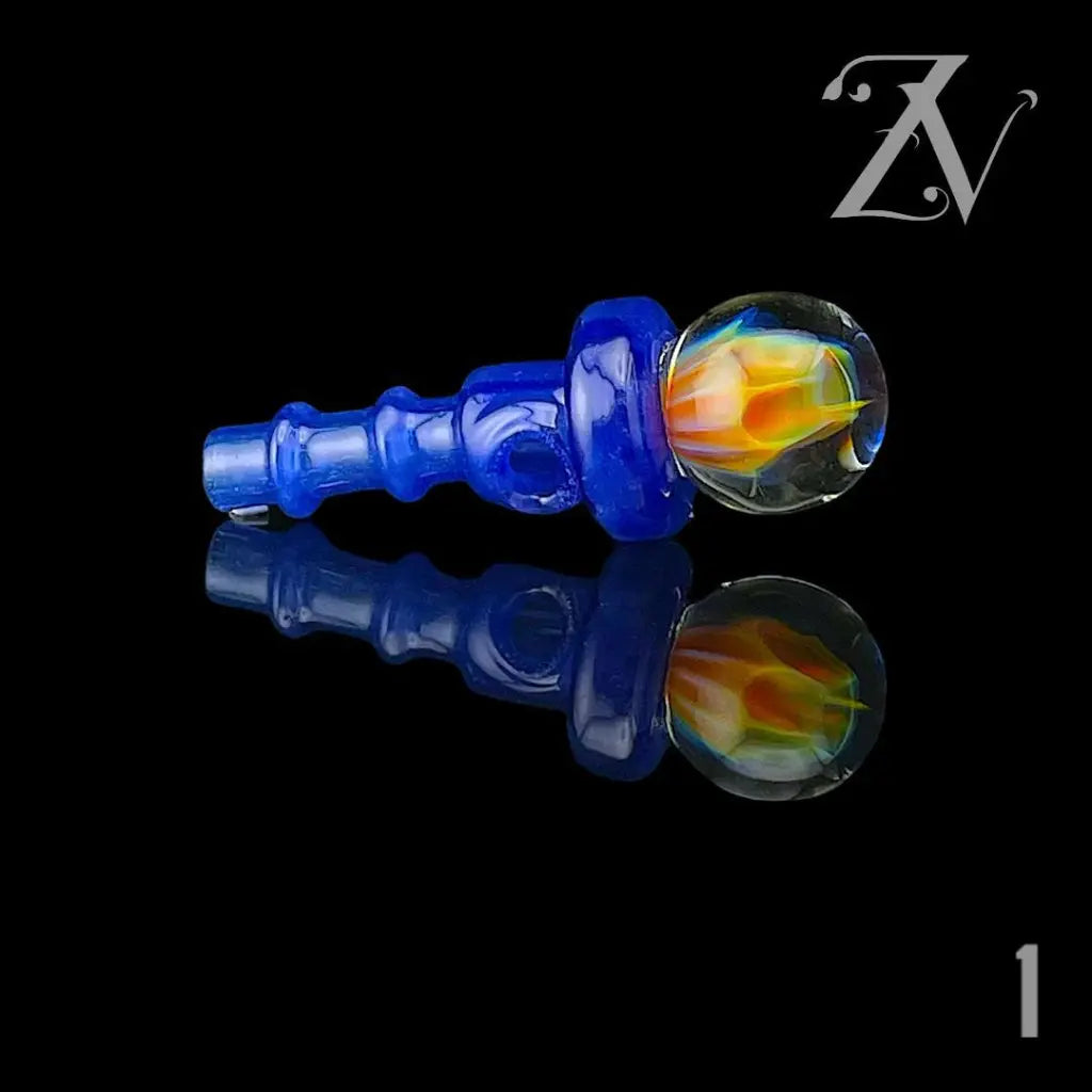 Fume Implosion Marble 3DXL Joystick Cap by Iridescent Glass