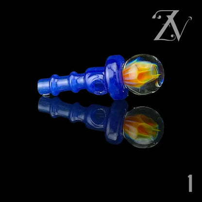Fume Implosion Marble 3DXL Joystick Cap by Iridescent Glass