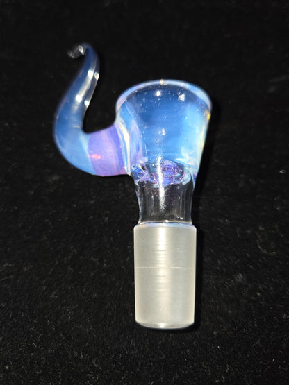 Hannya Glass 14mm Pretty Up-Horn Slide - Ghost and Lilac