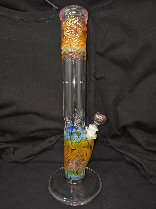 16" 50x5 Clear Gold/Silver Fumed Straight Tubes
