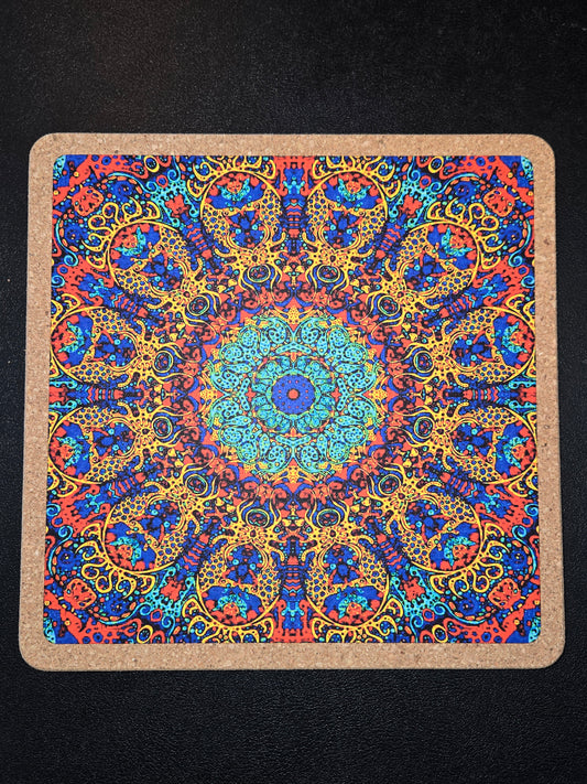 Mattitude Mats 7.25" Square- Mandala Square