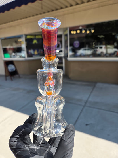 Garner Glass Horn Dumper - Amber Purple