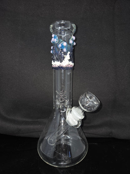 9" 32x4 Clear Mushroom Beakers