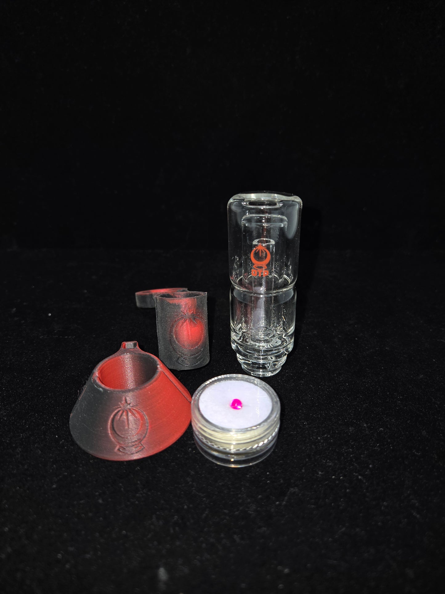 OTP Pivot Bubbler Clear Branded Zooka w/ tether+stand combo