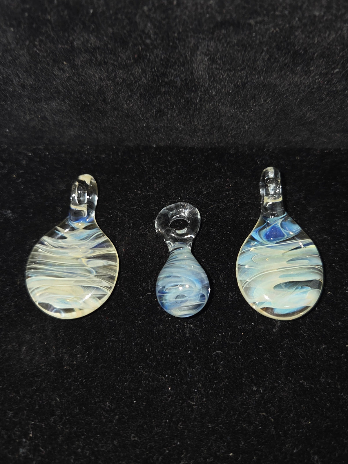 Meredith Snodgrass Silver Fumed Pendants