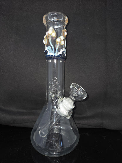 9" 32x4 Clear Mushroom Beakers