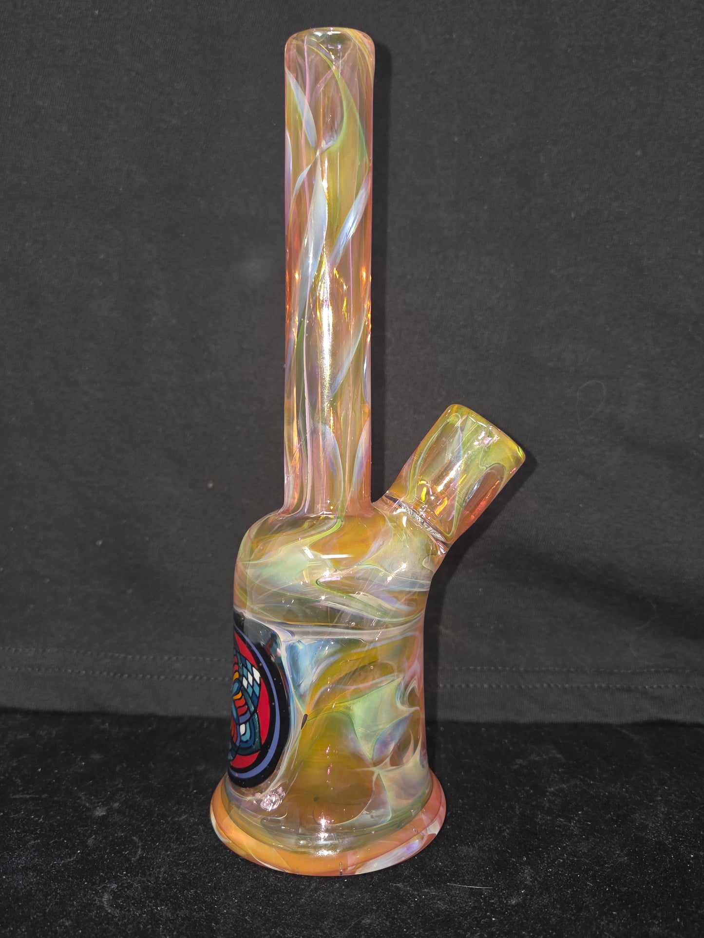 Glass Smith Fumed Fillacello Sake Bottle