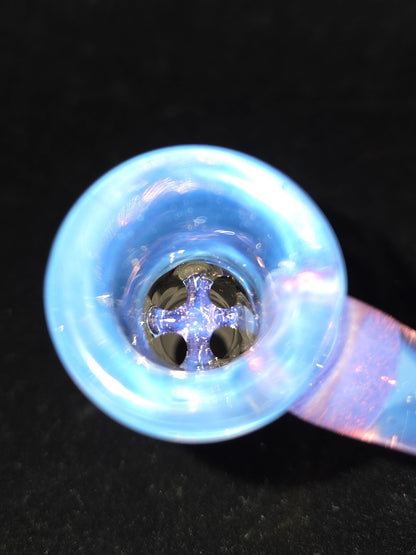 Hannya Glass 14mm Pretty Up-Horn Slide - Ghost and Lilac
