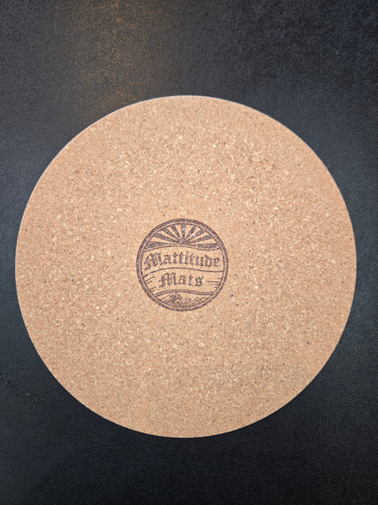 Mattitude Mats 7" Round- I'd rather be bored felty