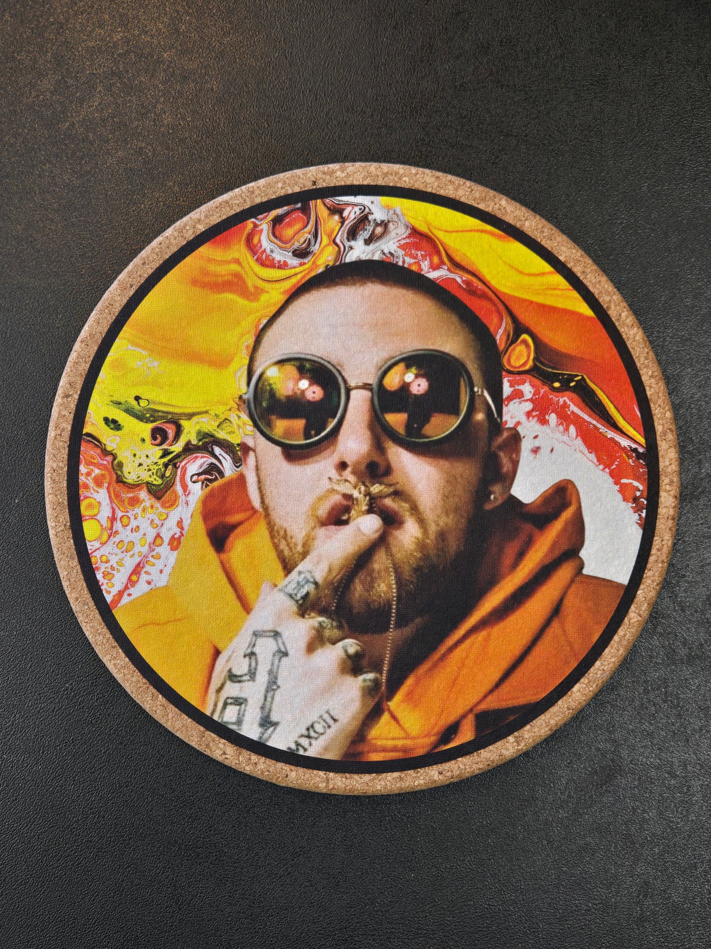 Mattitude Mats 7" Round- Oily Mac
