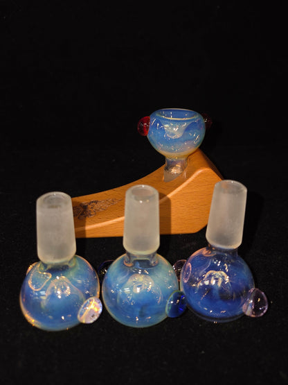 Kitchen Glass Fumed 3 Hole Slides