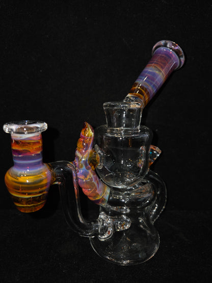 Garner Glass Horn Dumper - Amber Purple
